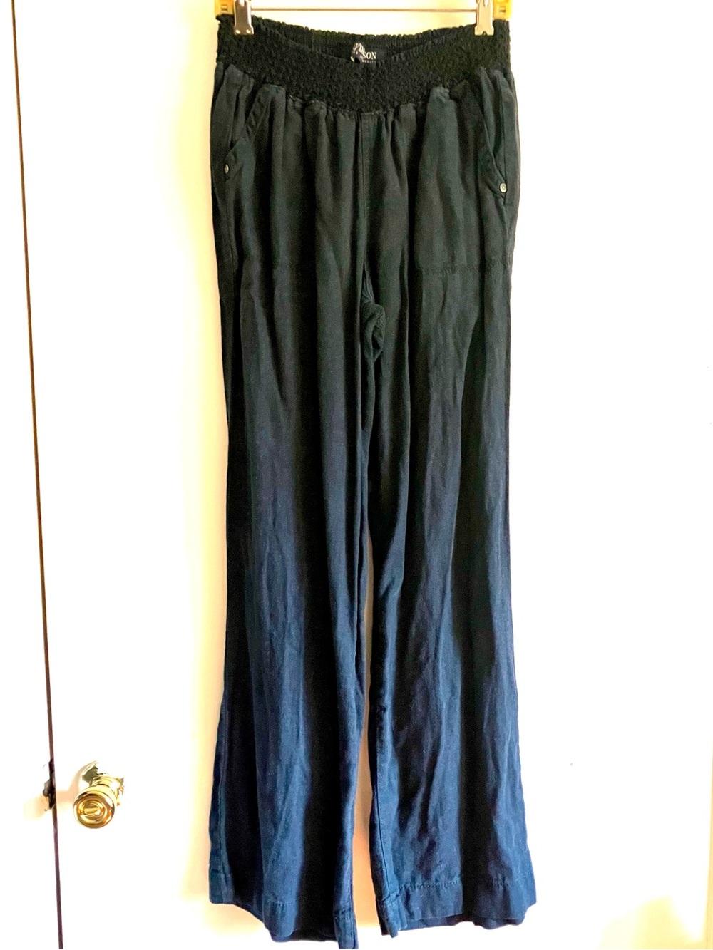 Beau/Dawson Casual Wide Leg Navy Boho Pants size medium